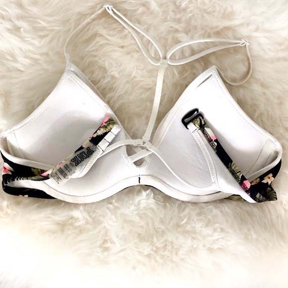 PINK Victoria’s Secret Hibiscus Print Bikini Top - Picture 7 of 8